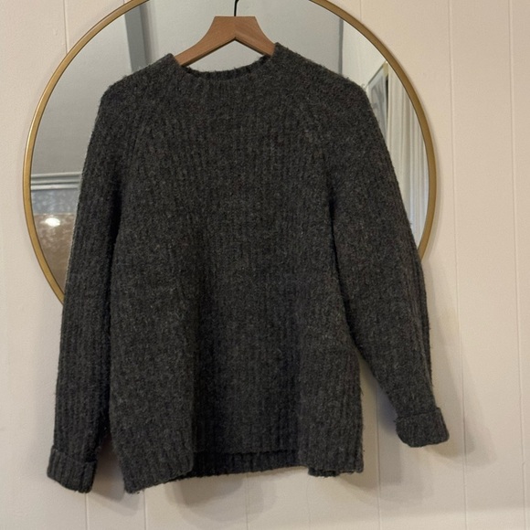 Uniqlo Sweaters - Uniqlo Dark Gray Women's Crew Neck Sweater